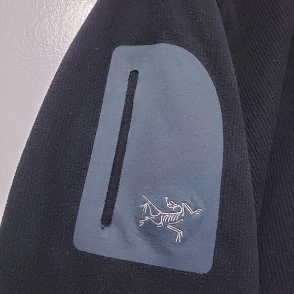 ARC'TERYX Polartec Micro-Fleece Jacket Lightweight Men's Size Large Black Green - Picture 6 of 13